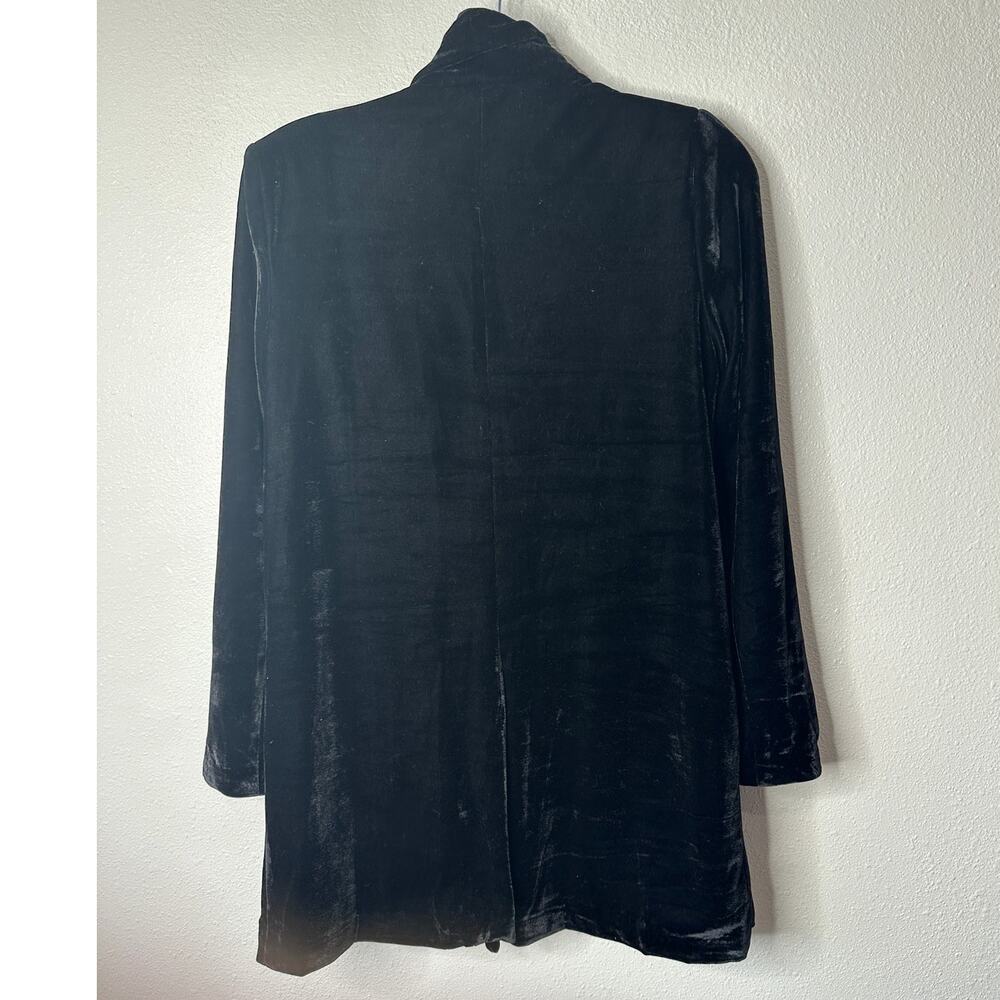 NWT Endless Rose Black Velvet Blazer Jacket Women’s XS Longline - Picture 12 of 16